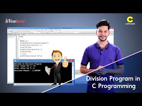 Division program in C Programming