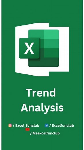 TREND ANALYSIS using this amazing function in excel