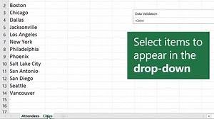 Use Data Validation to create a drop down list. Watch how. | Microsoft Excel