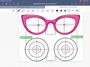 Prism base direction in the lensometer 2