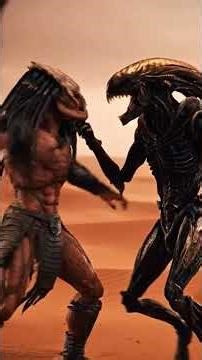 Alien vs Feral Predator Fight #predator #alienvspredator #predator2025