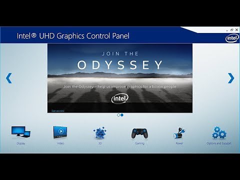 Intel UHD Graphics Control Panel Settings