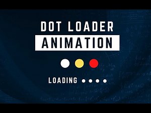 Pure CSS Three Dots Loading Animation Using HTML & CSS