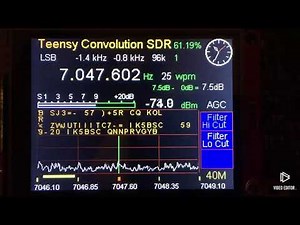 RTTY - ham radio transmission decoding with the Teeny Convolution SDR