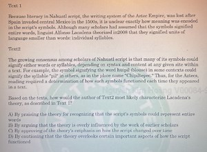 Text 1Because literacy in Nahuatl script, the writing system o... | Filo