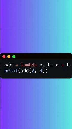 Python Lambda Function in 20 Seconds 😲 | One-Line Python Tricks #shorts #python #pythonforbeginners