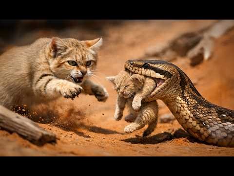 Python Attacks Sand Cat Kittens and Regrets It Instantly