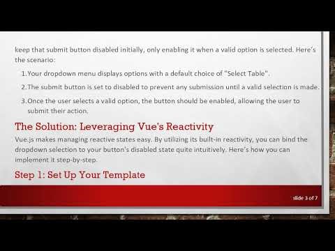 How to Enable a Disabled Button in Vue.js Based on User Input