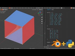 Beginner Python Exercise in Blender: Make a cube from a list of vertices