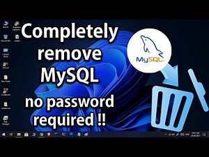 Completely remove MySQL from Computer along with the old password and all the other configurations.