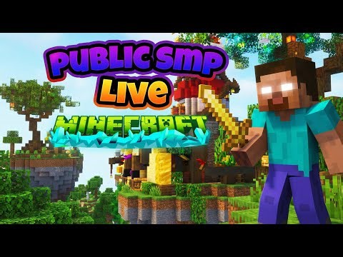 Minecraft Public Smp Live | 24/7 Live Server Java / Bedrock / Pe | Free To Join | #minecraft