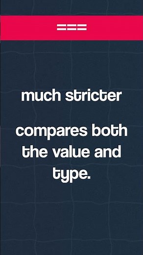 Equality Explained in JavaScript (== vs ===) #coding #javascript
