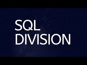 SQL Division ||| SQL Tutorial