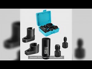 DURATECH 5PCS O2 Oxygen Sensor Socket Thread Chaser Set 3/8" 1/2" Drive x 7/8" 22mm Oxygen Sensor Wr