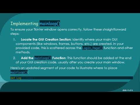 Fixing the Python Tkinter Window Issue when Running with CMD