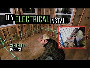 DIY Wiring A Shed For Electrical | Shed Build Part 12