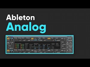 Ableton Live Analog synth tutorial