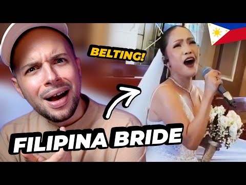 FILIPINO bride & groom BELTING in PERFECT HARMONY during their WEDDING! Only in the PHILIPPINES!
