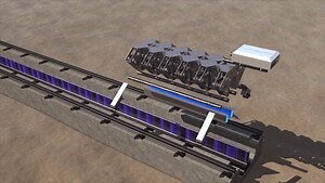 Hyperloop One Propulsion Open Air Test Animation