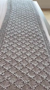 Diamond Ridge Bed Runner - Beginner Knit Pattern - Etsy Canada