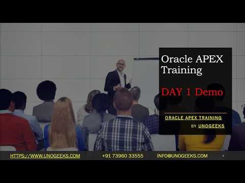 Oracle APEX Training | Oracle Application Express Day 1 Demo | Low-Code Development Overview