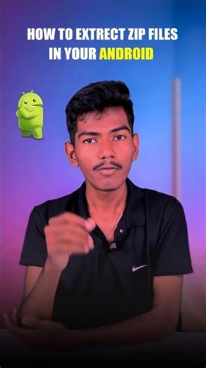 HOW TO OPEN ZIP FILES ON ANDROID (EASIEST WAY!) 🔓 #tech #viral #mobile #smartphone