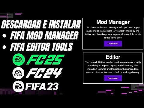 Como Instalar FIFA Mod Manager y FIFA Editor Tools versión 1.2.0 FC 25