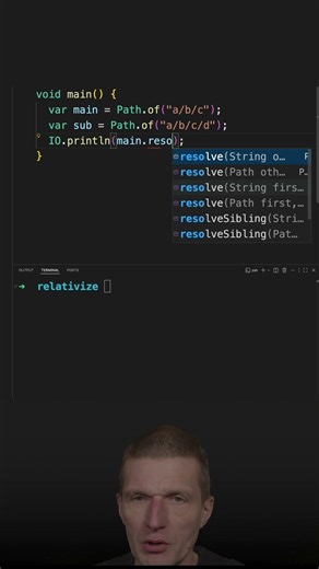 Path.relativize() 👉 The Path Diff #java #shorts #coding #airhacks