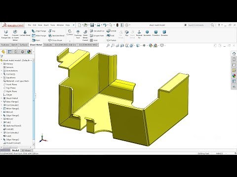 Solidworks Tutorial Basics of Sheet Metal
