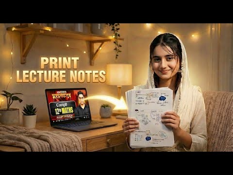 Step by Step full tutorial to print online lecture notes for free with notescrafter