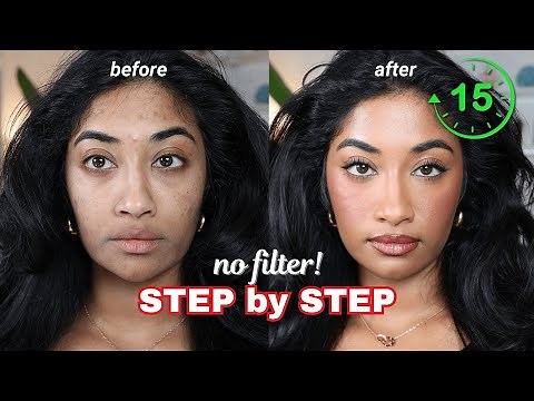 THE ULTIMATE EVERYDAY MAKEUP TUTORIAL FOR BEGINNERS (15 min, brown skin friendly 🤎)