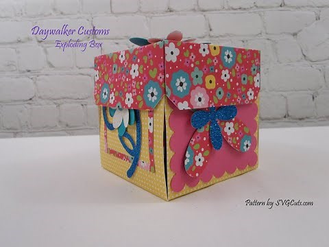 Making an Explosion Box with Cricut