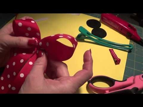 How to make a simple minnie mouse hair bow