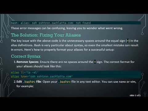 How to Create an Alias for SSH Commands in Your .bashrc File