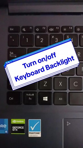 How to Turn On/Off Asus Laptop Keyboard Backlight