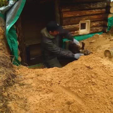 18K views · 319 reactions | Surviving hungry wolves exploring the hidden world of my earth shelter | Camping Life | Facebook