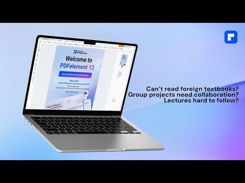 Study Smarter with PDFelement | AI Translation, Collaboration & Voice Notes