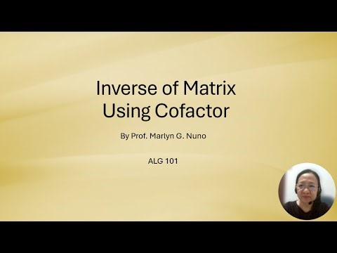 Inverse of Matrix using cofactor expansion