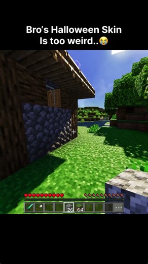 Bro trolling me with his minecraft skin 😭 #minecraft #shorts #gaming