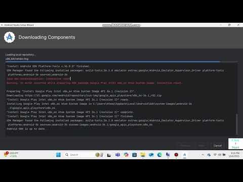 The android sdk location cannot be at the filesystem root in android studio