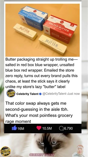 Butter Packaging Color Chaos: Why Salted and Unsalted Boxes and Wrappers Are Reversed