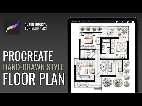 Hand-drawn Style Floor Plan Tutorial | Procreate Architecture