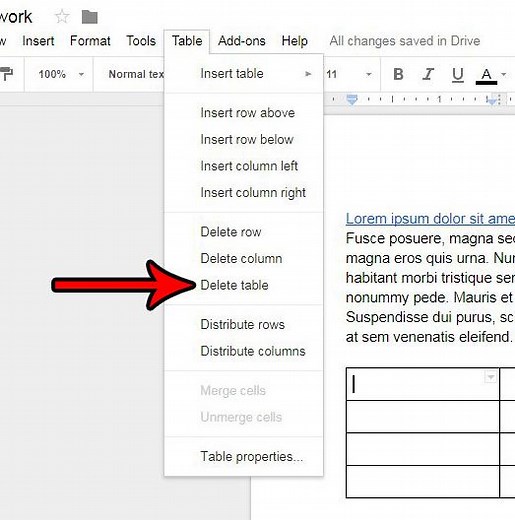 How to Delete a Table in Google Docs (A Quick 5 Step Guide) - Solve Your Tech