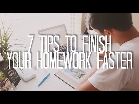 How to Finish Your Homework
