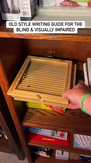 9.2K views · 232 reactions | Old Style Writing Guide for the Blind & Visually Impaired #blind #visuallyimpaired #writing #tool | Blind on the Move | Facebook