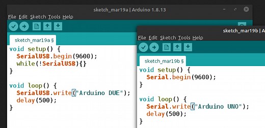 Arduino Serial Vs SerialUSB