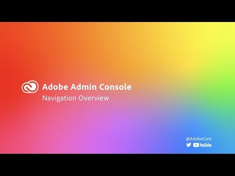 Cómo navegar por la Adobe Admin Console