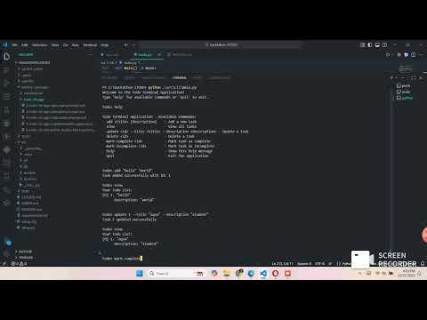 📌 CLI Todo App | Python Command-Line Todo Application