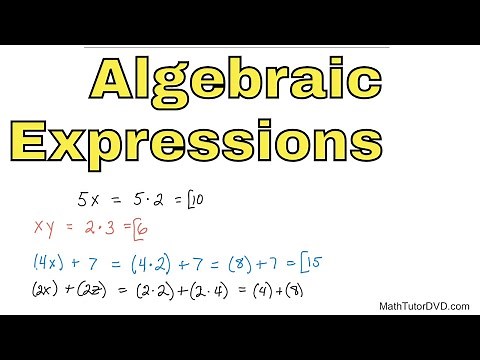 05 - Evaluating Algebraic Expressions, Part 1