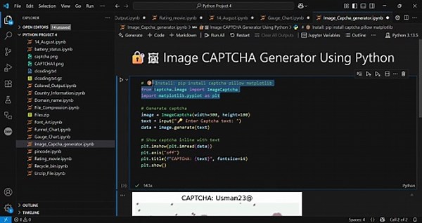 Create Image CAPTCHA Generator in Python